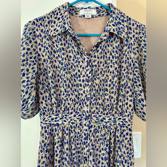 ASOS Labelrail x Olivia & Alice button-up short sleeve maxi dress women’s size 4 - Picture 8 of 16